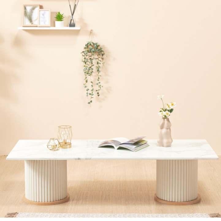 대형좌식테이블 대리석좌탁 화이트소파테이블 마블테이블