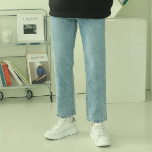 남자청바지 연청 블랙진 레귤러핏 남자와이드청바지 착용 후기 | 사이즈/핏 총정리 - 상품 이미지 2