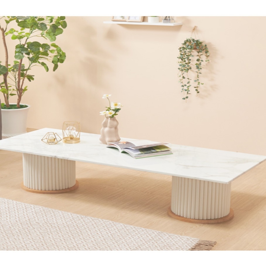 높은좌식테이블 화이트소파테이블 마블테이블 대리석좌탁