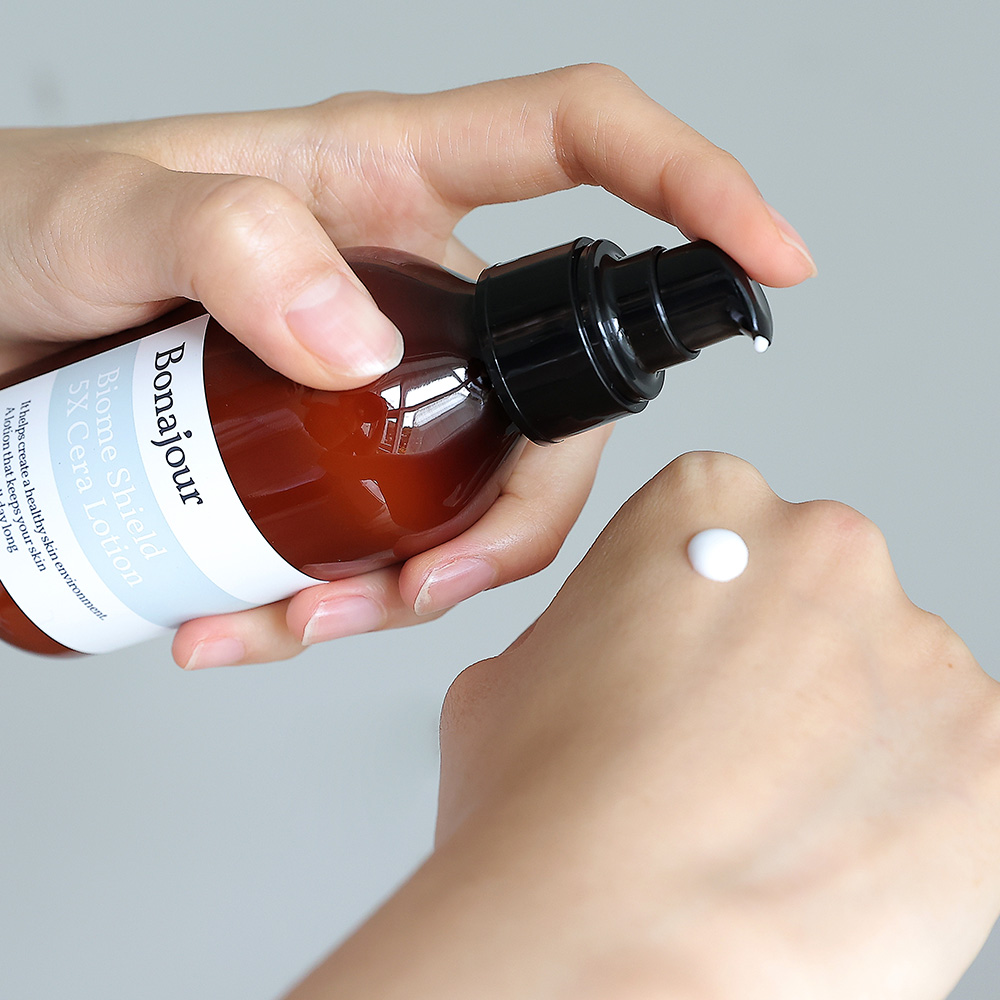 보나쥬르 바이옴 쉴드 5X 세라 로션 / 탄력보습케어 중건성 세라마이드 에멀전 150ml - 상세 이미지 3