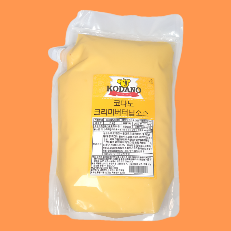 코다노 크리미 버터 딥소스 2KG 크림치즈맛 - 상품 이미지
