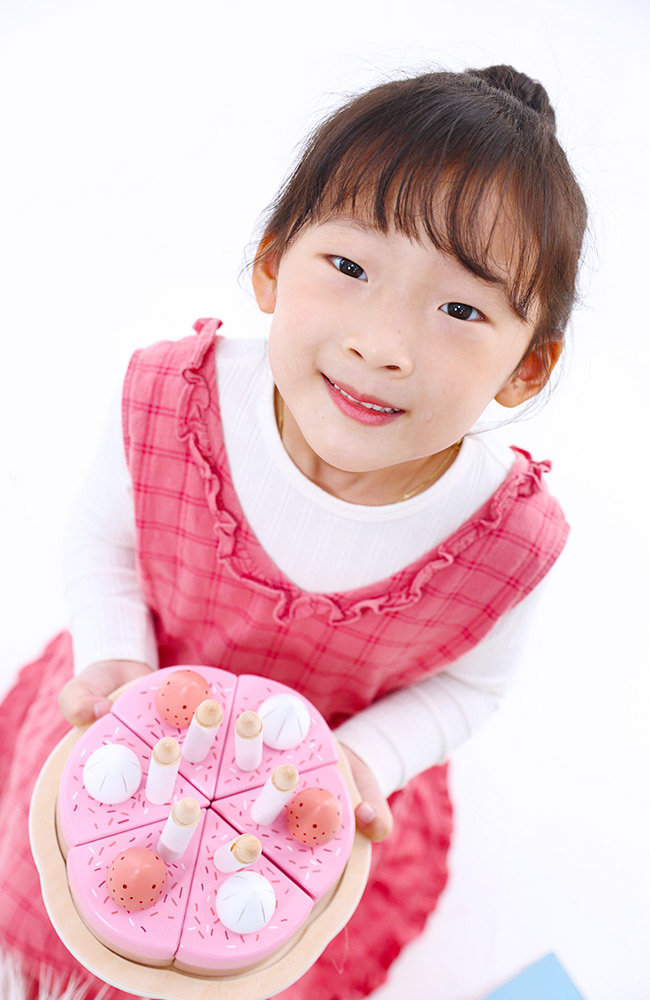 캐스비 빅토리아딸기케이크 원목케이크 유아 어린이 소꿉 역할놀이 이미지 8