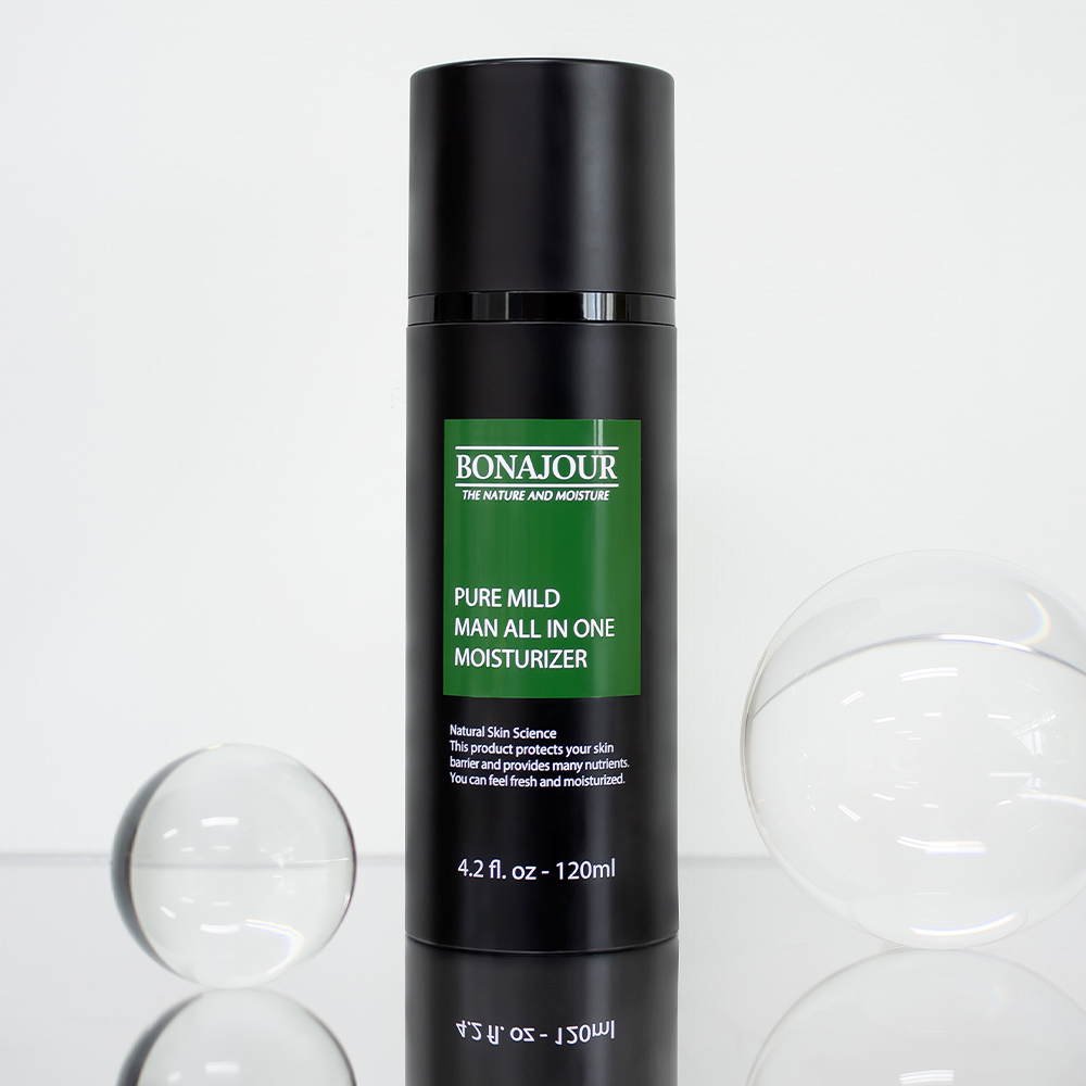 보나쥬르 비건 퓨어마일드 맨 올인원 / 남자 스킨로션, 저자극 남성화장품 120ml - 상품 이미지