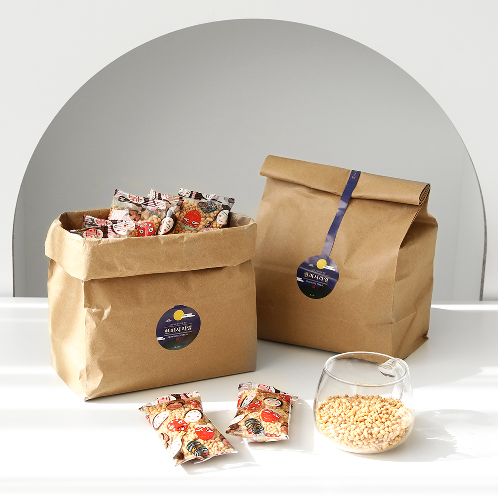 풍심당 현미 시리얼 실속팩 (350g) 무설탕 글루텐프리 비건 건강 간식