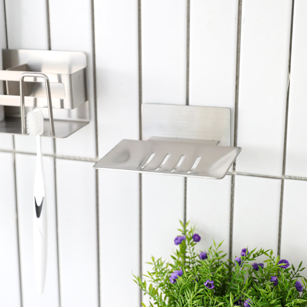 무타공 3m 스텐304 욕실 접착식 비누 받침대 홀더