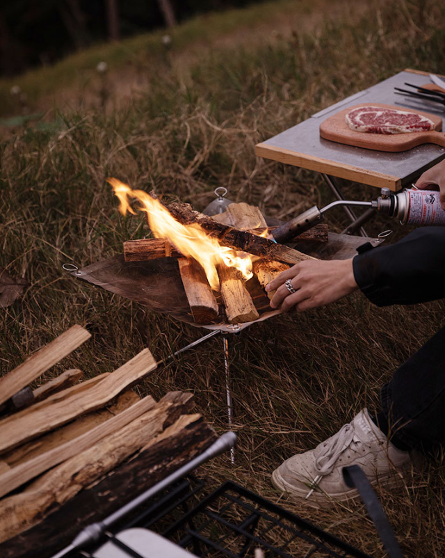 모닥불 솔로 캠프 메쉬 화로 미니 MT-012