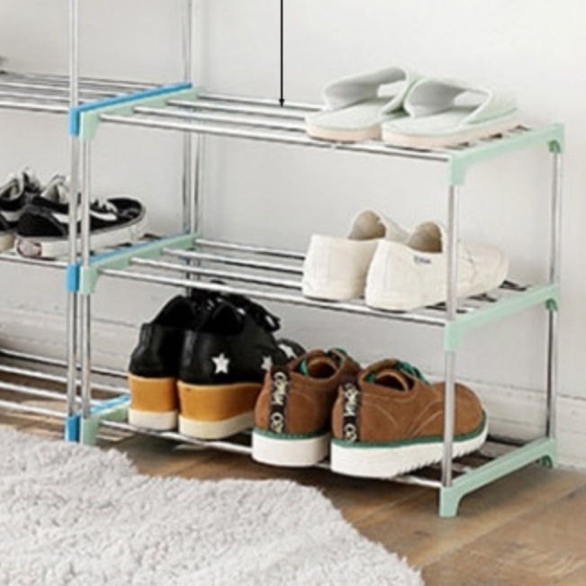 실외 외부 야외 신발장 낮은 3단 회사 사무실 학원 신발장