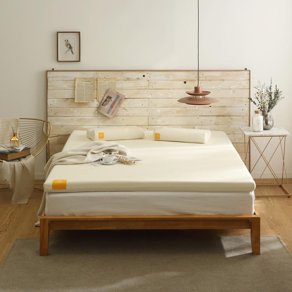 누보레 오가닉 토퍼 접이식 캠핑 차박 침대 매트리스 아이보리 SS