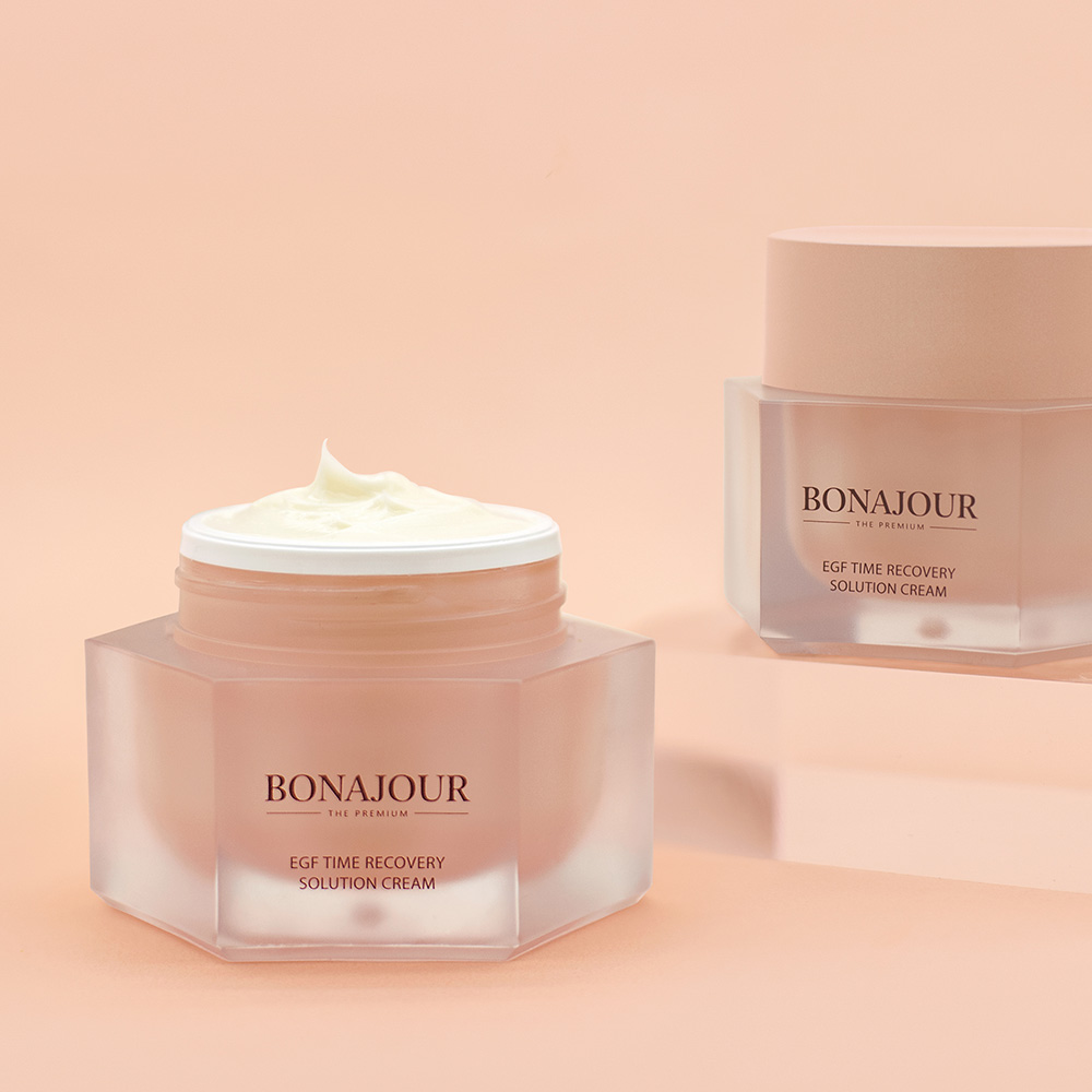보나쥬르 비건 EGF 영양 크림 / 고영양 고보습 리페어 주름탄력크림 50ml - 상세 이미지 3