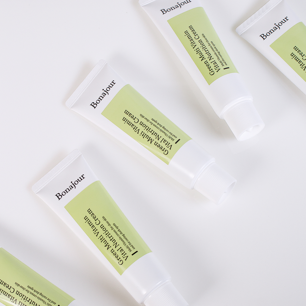 보나쥬르 비건 초록 비타민 크림 / 기미 잡티케어 미백 화장품 50ml - 상세 이미지 3