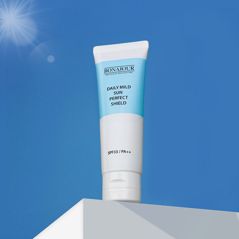 보나쥬르 비건 무기자차 데일리 선크림 / 100% 논나노 민감피부 선케어 35ml - 상품 이미지