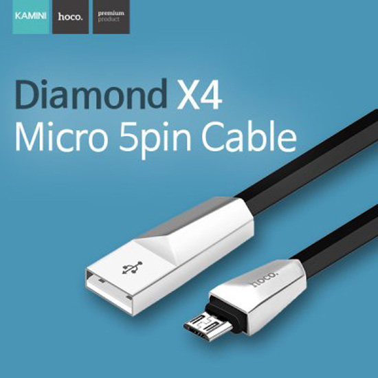 호코 다이아몬드 X4 마이크로 USB 5핀 고속충전 케이블 - 상세 이미지 2
