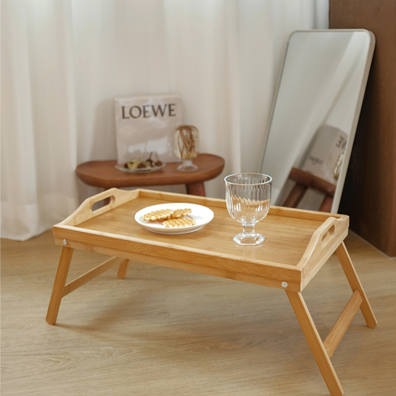 원목 트레이 접이식 좌식 테이블 폴딩 다과 교자상 침대 작은 밥상