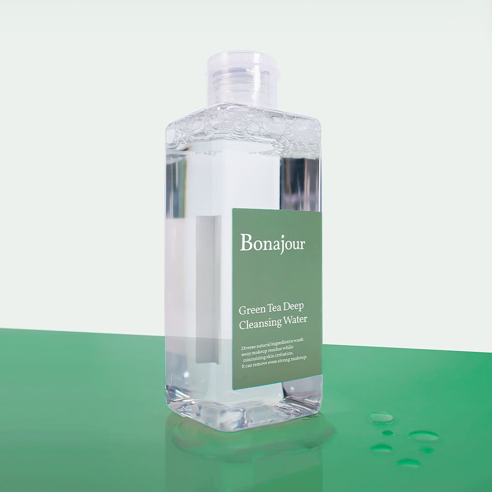 보나쥬르 그린티 비건 딥 클렌징 워터 / 저자극 알래스카 빙하수 클렌저 200ml - 상품 이미지
