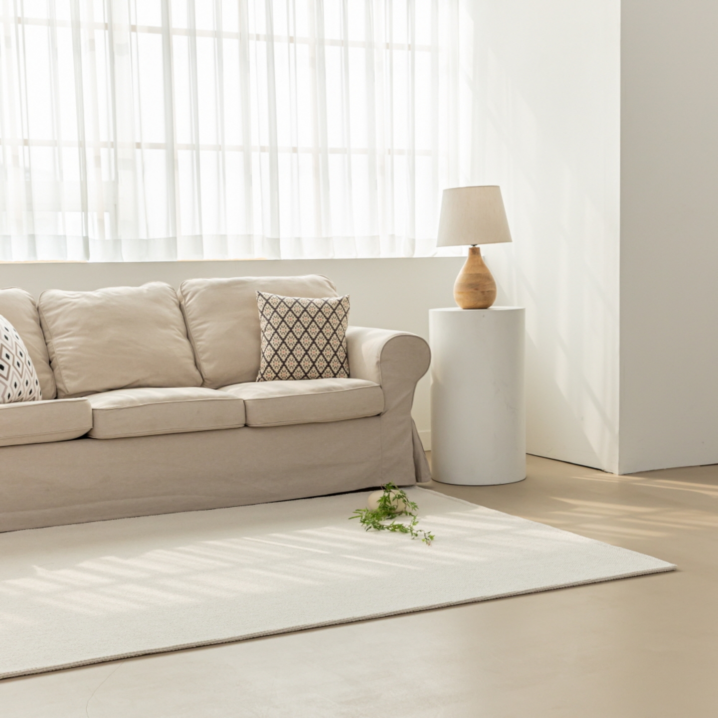 [포그니] 러그 워셔블 거실러그 사계절 단모 거실카페트 150x200