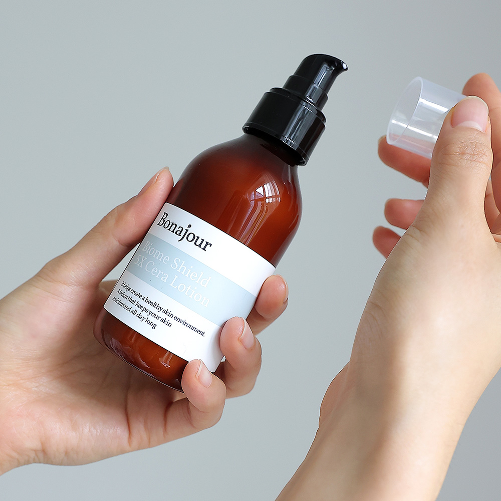 보나쥬르 바이옴 쉴드 5X 세라 로션 / 탄력보습케어 중건성 세라마이드 에멀전 150ml - 상세 이미지 2
