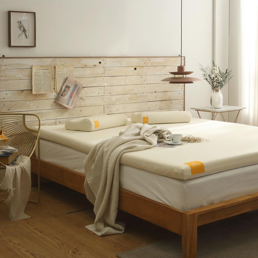 누보레 오가닉 토퍼 접이식 캠핑 차박 침대 매트리스 아이보리 SS