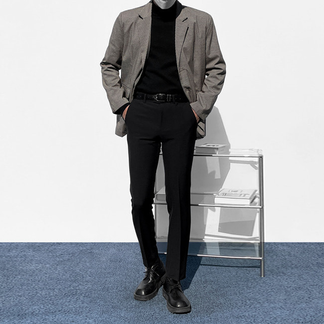 남자 코너코 사계절 9부 10부 히든밴딩 스판 슬랙스 바지 - 상세 이미지 5