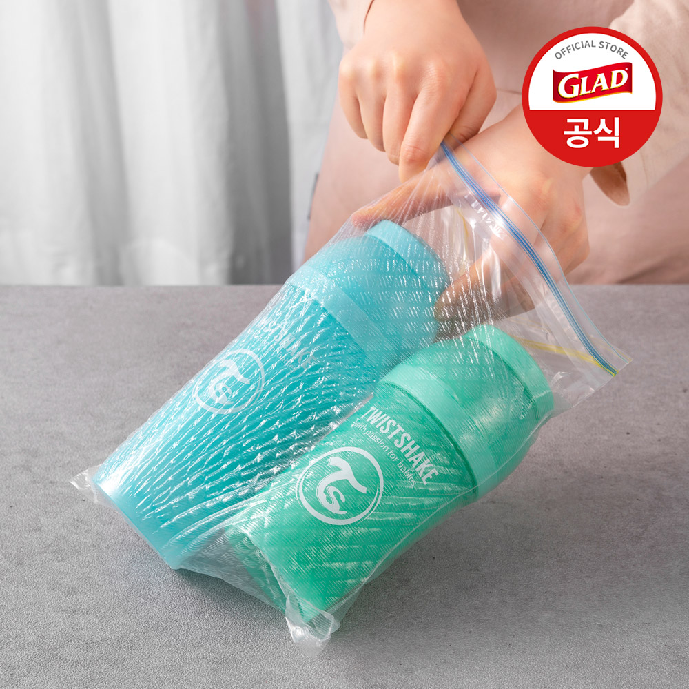 글래드 늘어나는 매직백 샌드위치 지퍼백 비닐팩 S(소형), 100매, 5개 이미지 6
