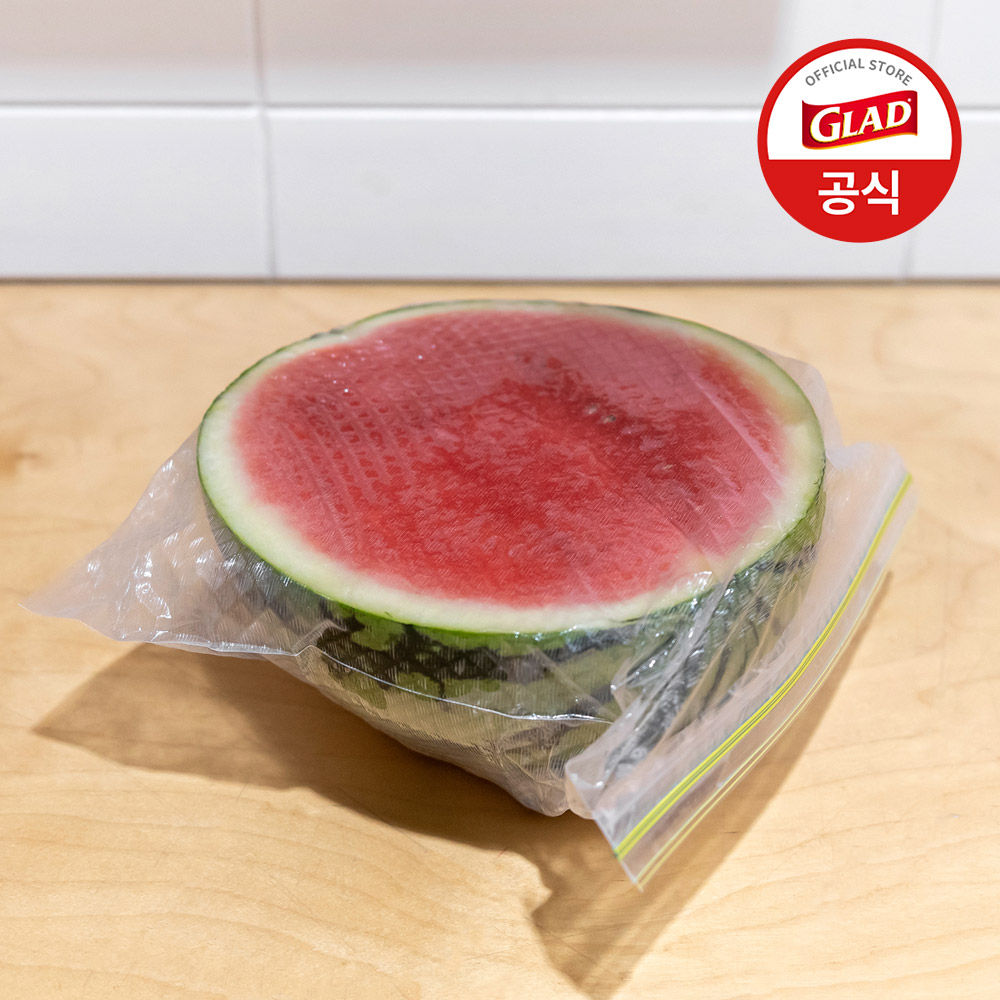 글래드 늘어나는 매직백 소중대형 혼합 4개 세트 (총 178매) 냉장고 정리 보관 소분 이중 투명 지퍼백 이미지 6