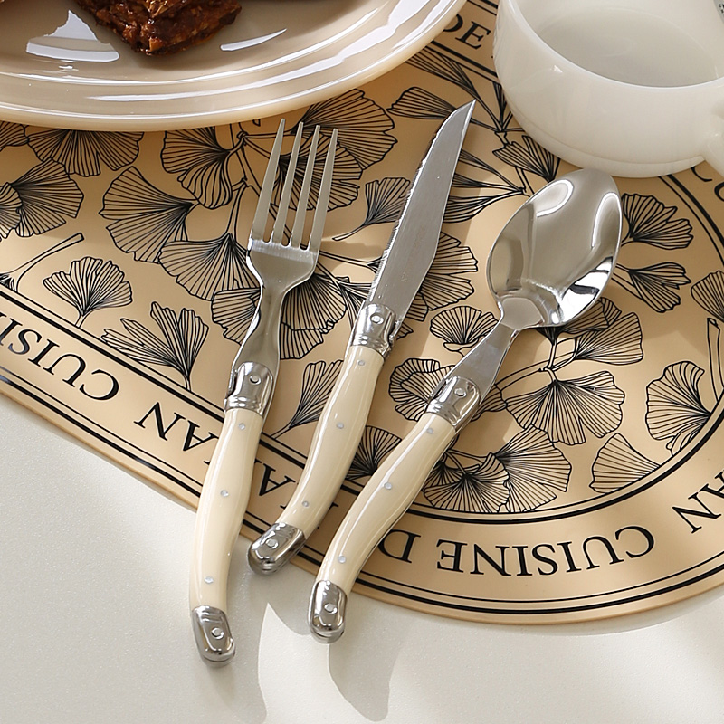 퀴진드마망 라귀올 커트러리 2인 디너 3종세트(수저+포크+나이프)