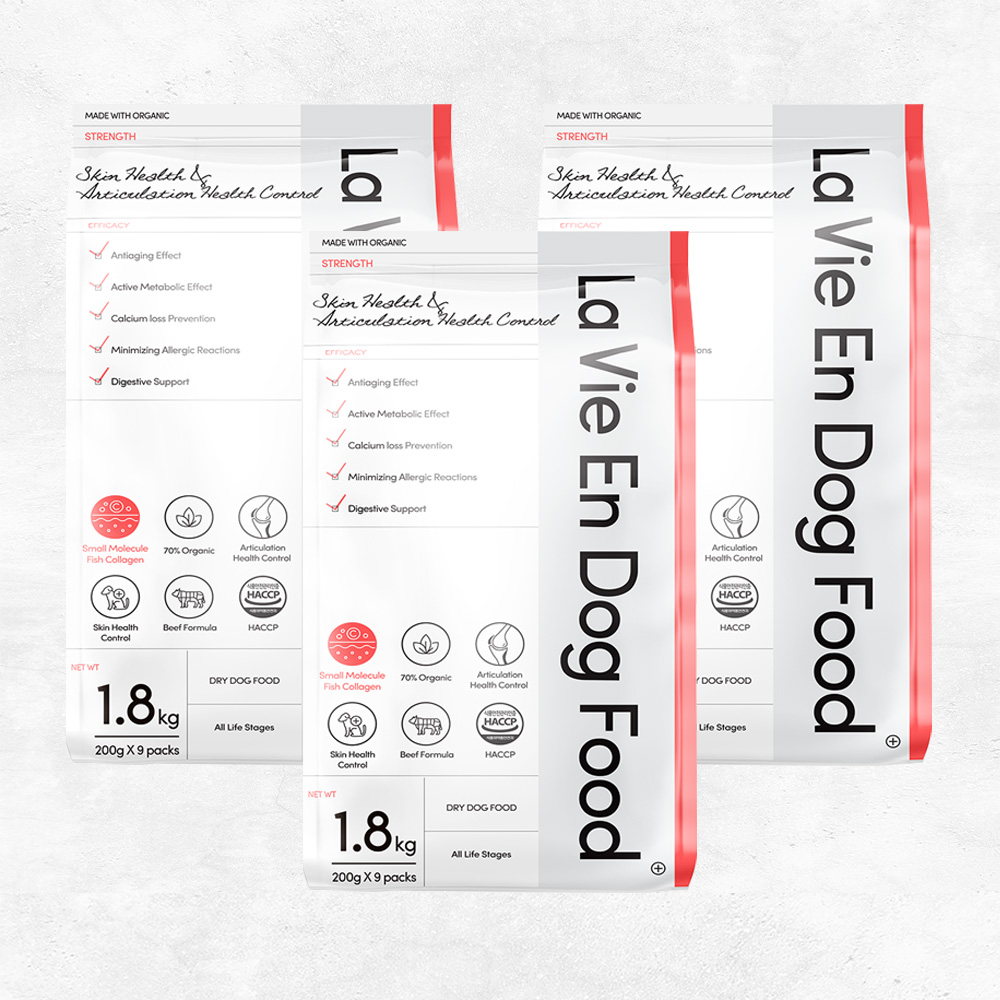 라비앙독 가수분해 연어와소고기 강아지 사료 피부 눈물 알러지 5.4kg