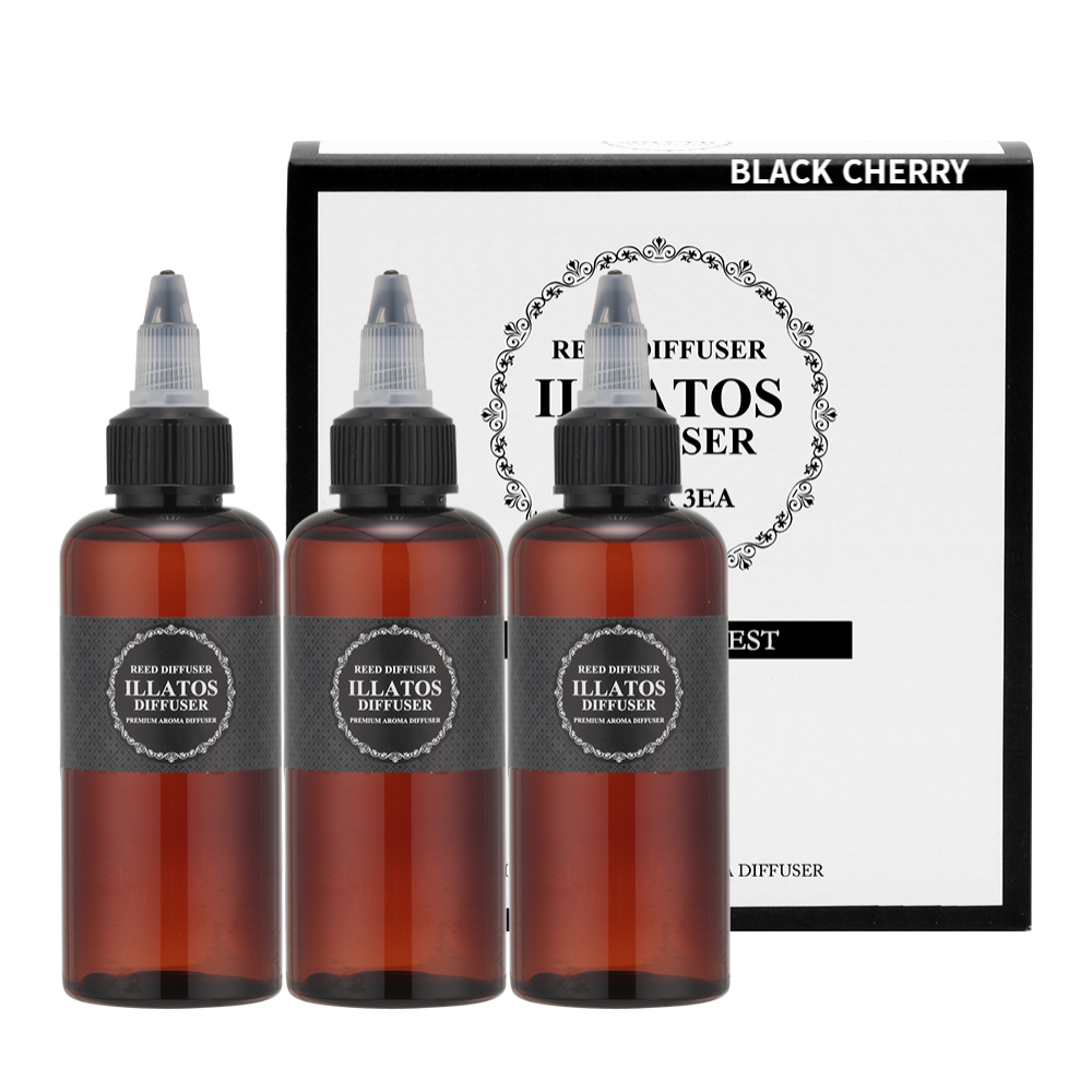 고농축 일라토스 고농축 프리미엄 디퓨저 리필오일 블랙체리, 100ml, 3개 - 상품 이미지