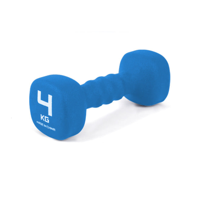 아이워너 네오프렌 사각 아령 4kg, 1개, 스카이블루 - 상품 이미지