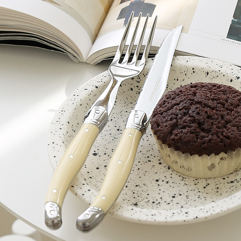 퀴진드마망 라귀올 커트러리 2인 양식세트(포크+나이프)