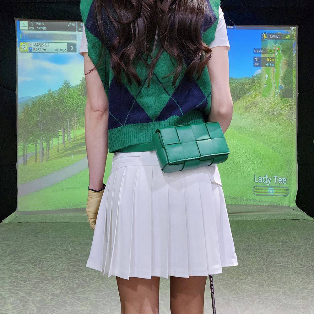 여성골프힙색 골프벨트백 볼주머니 파우치 거리측정기케이스
