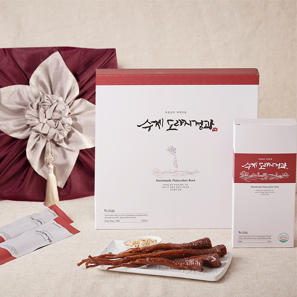 서민갑부 국산 수제 도라지정과 500g 명절 한과 상견례선물(개별포장)