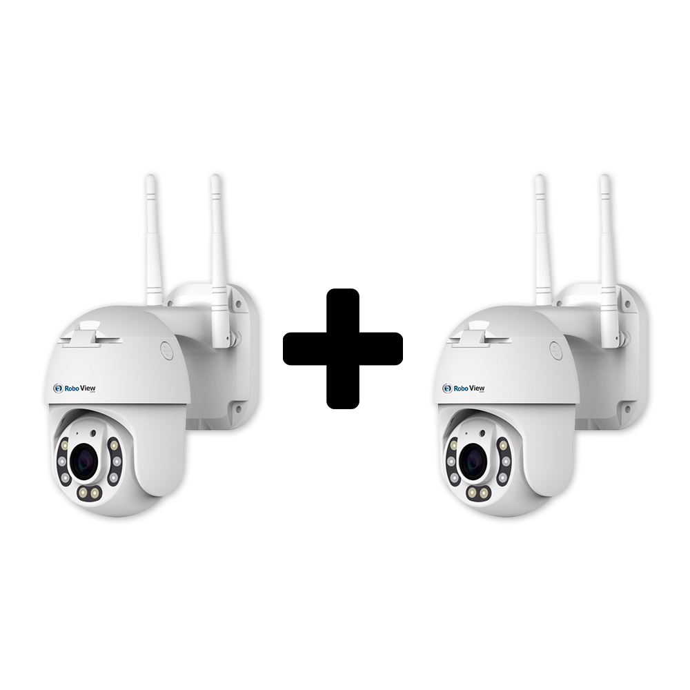 글로벌아이넷 로보뷰 P2 2세트 홈 CCTV 캠 3.6mm 200만화소 실내.외 - 상품 이미지