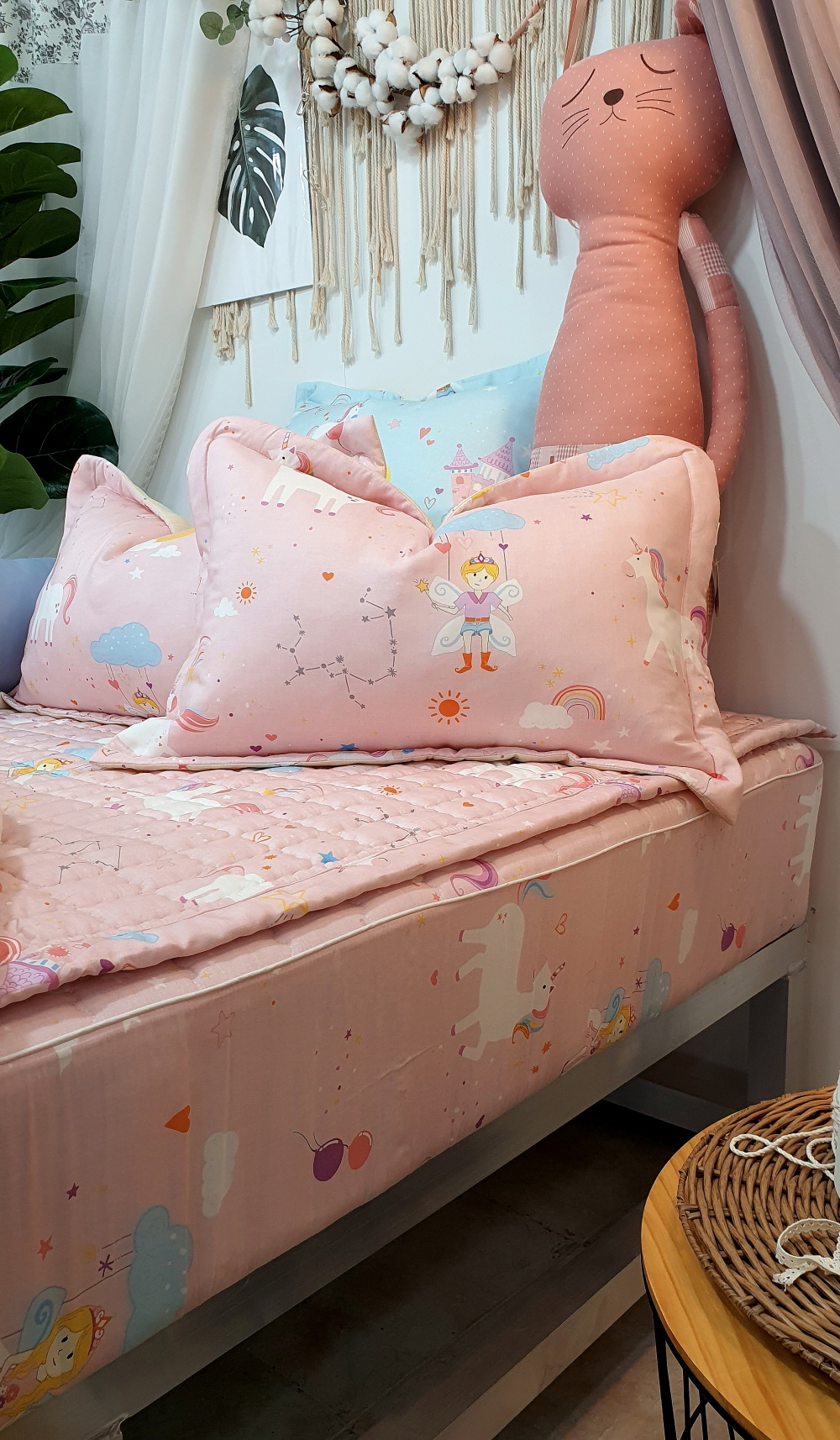 모달 누빔 침대 매트리스 커버 슈퍼싱글 맞춤