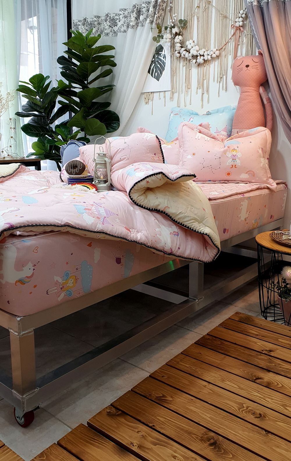 모달 누빔 침대 매트리스 커버 슈퍼싱글 맞춤