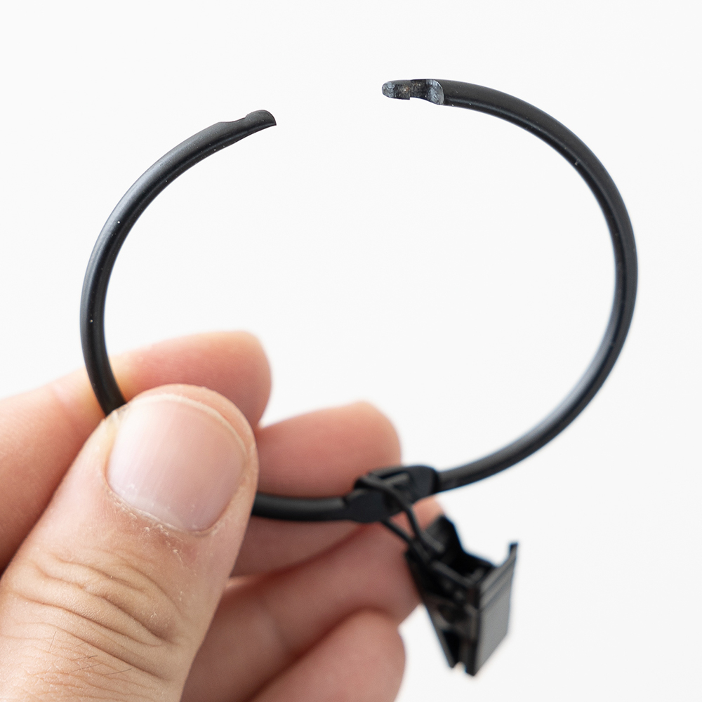 할메이드 커튼 압축봉 링 고리 걸이 오픈형 링집게 25mm 1p