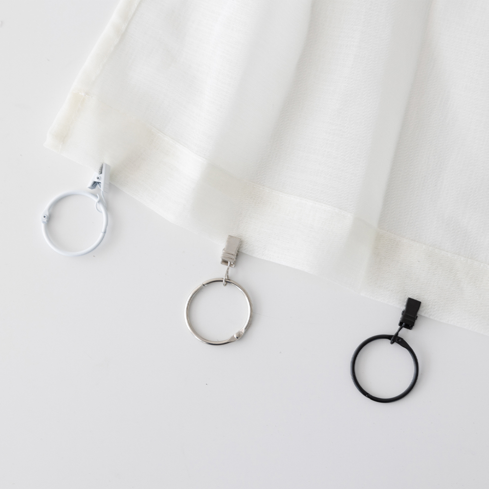 할메이드 커튼 압축봉 링 고리 걸이 오픈형 링집게 25mm 1p