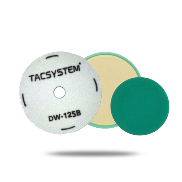 TAC시스템 125mm(5인치) 양모패드 DW-125B + 127mm(5인치) 마무리 폼패드 D-125G 듀얼광택기 전용 - 상품 이미지