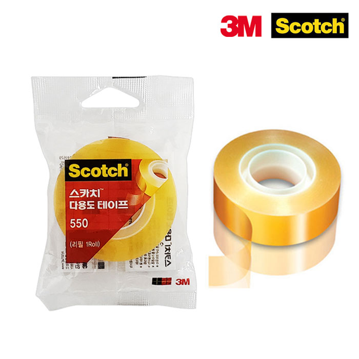 3M 스카치 다용도 투명 테이프 리필 550R - 상품 이미지