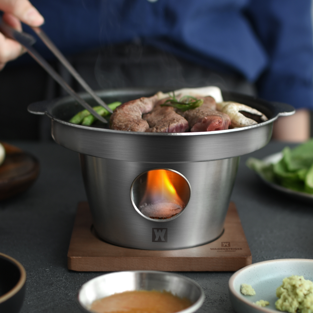 바겐슈타이거 킬른 통3중 스텐 미니화로 혼밥 캠핑 일본식 화로