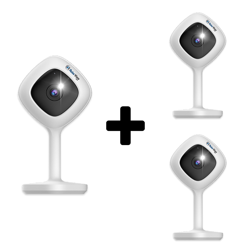글로벌아이넷 로보뷰 A2 3세트 홈 CCTV 캠 미니 아기 분리수면 소리감지 - 메인 이미지