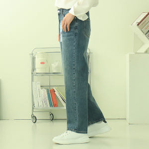 남자청바지 통큰바지 빅사이즈 허벅돼 남자와이드팬츠 착용 후기 | 사이즈/핏 총정리 - 상품 이미지 1