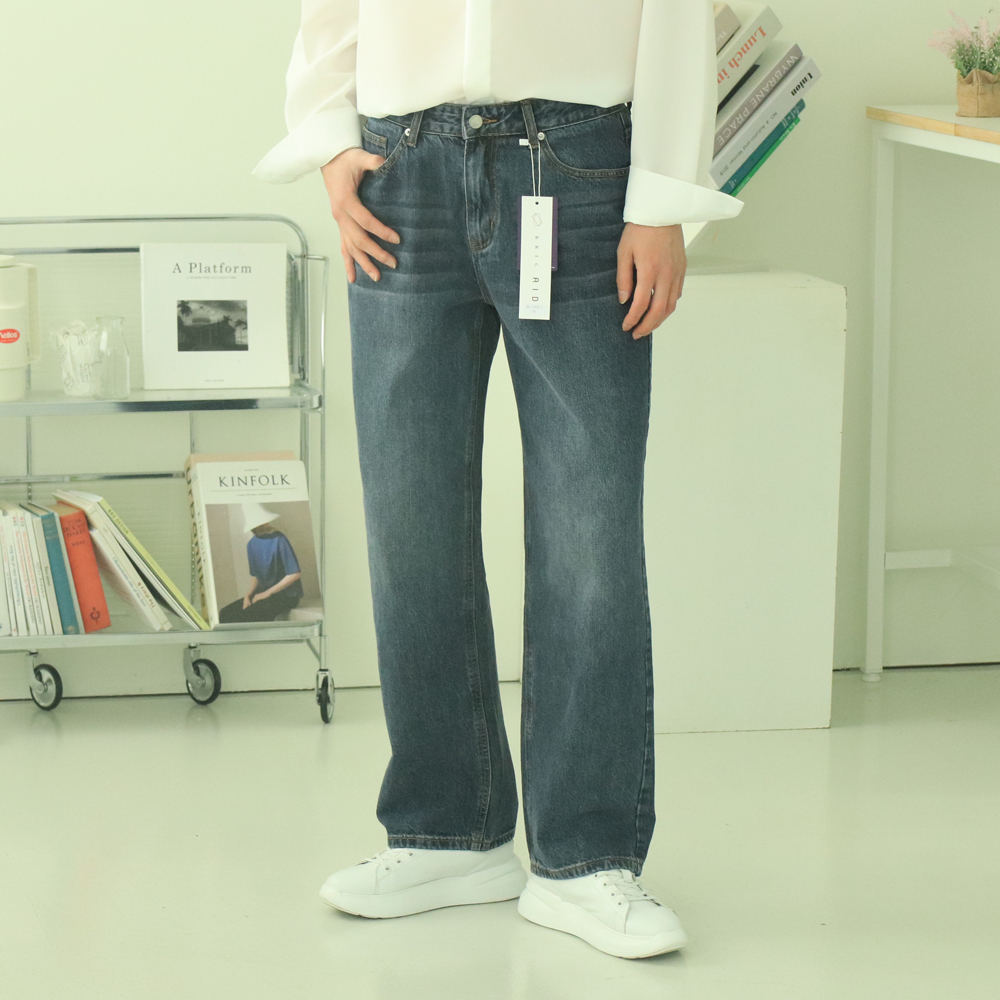 남자와이드청바지 빅사이즈 데님 남성바지 남자와이드팬츠 이미지 4