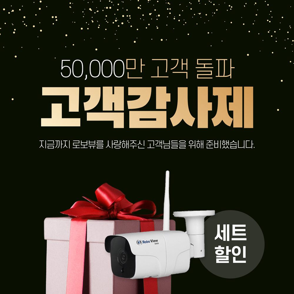 글로벌아이넷 로보뷰 G 2세트 홈 IP 카메라 CCTV 캠 3.6mm 실내.외 유무선 - 상세 이미지 2