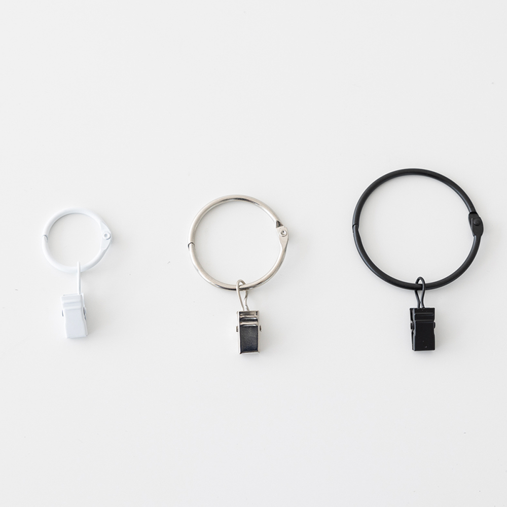 할메이드 커튼 압축봉 링 고리 걸이 오픈형 링집게 25mm 1p