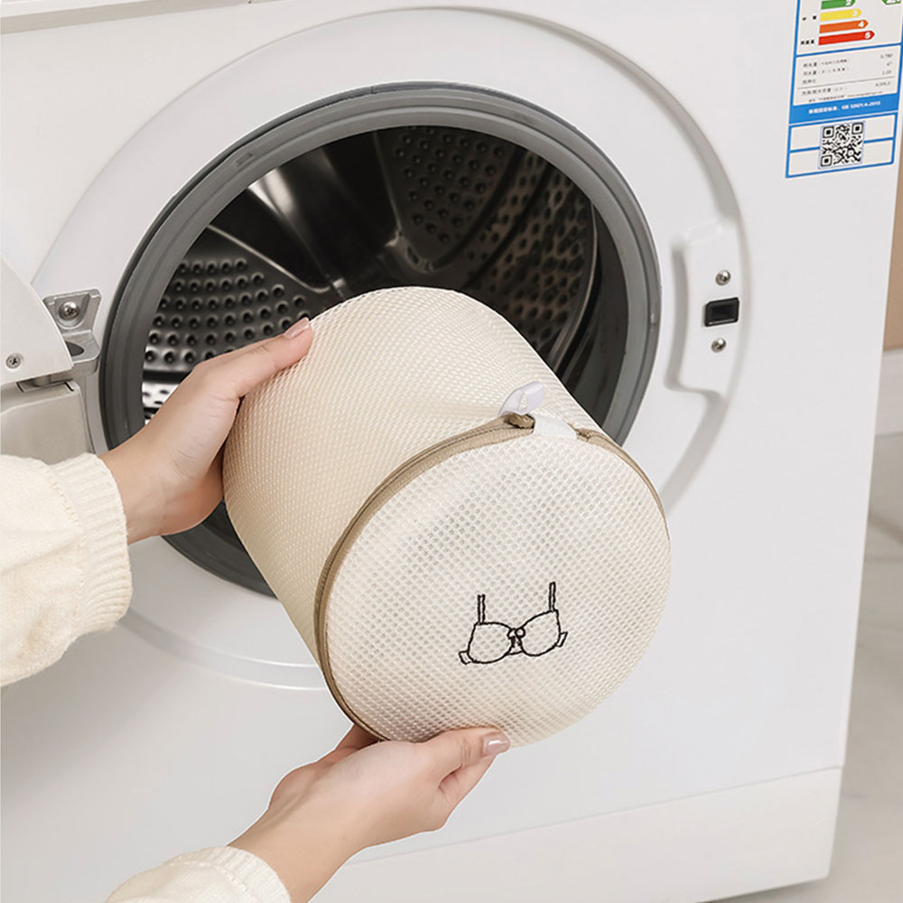 [단독] 3중원단 탄탄한 매쉬 세탁망 원형 먼지 브라 속옷 양말 빨래망