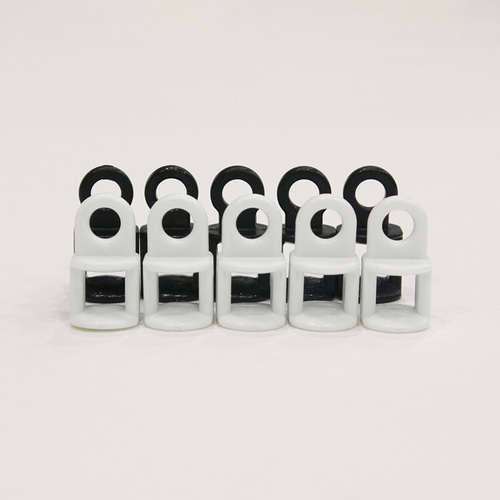 커튼 레일 롤러 커텐 부자재 [화이트/블랙] 12개