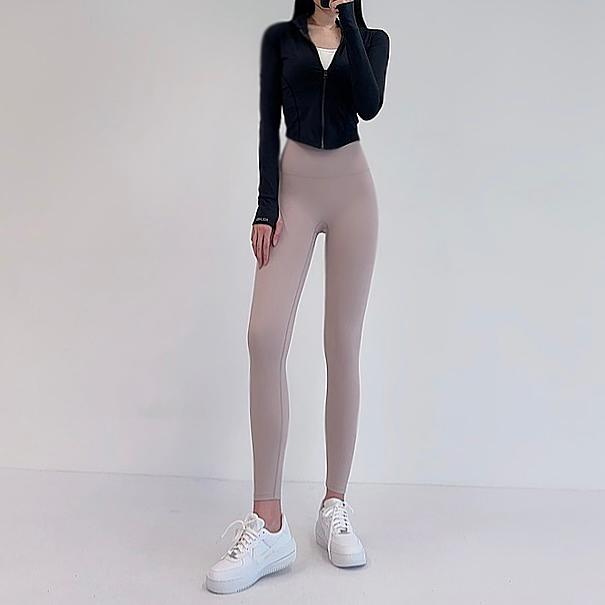로라벨 자체제작 런 요가 레깅스 바지 필라테스복 여성 요가복 필라테스 하의 하이웨스트 옷 상세 이미지 4