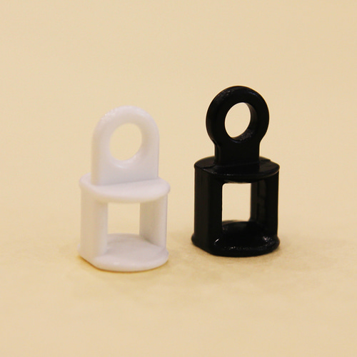 커튼 레일 롤러 커텐 부자재 [화이트/블랙] 12개