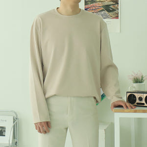 남자긴팔티셔츠 오버핏 이너 레이어드 티셔츠 착용 후기 | 사이즈/핏 총정리 - 상품 이미지 1