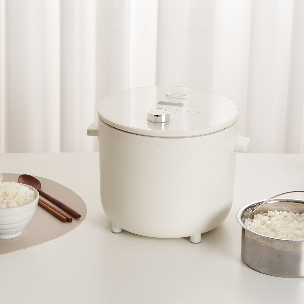 단미 저당밥솥 저칼로리 혈당관리 미니 전기밥솥(화이트)